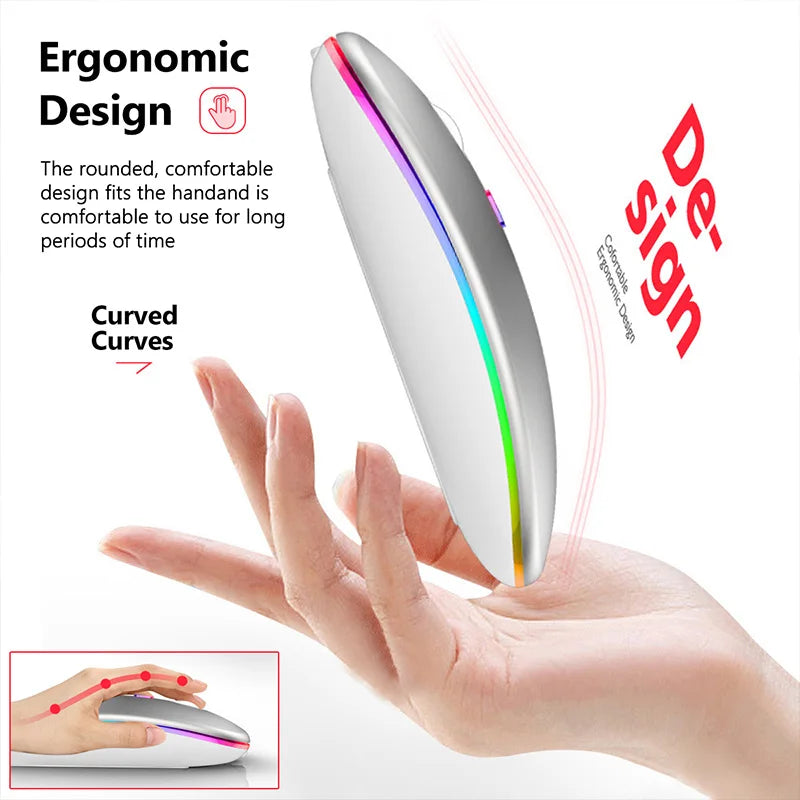 Gaming Led Ergonomic Wireless Mouse